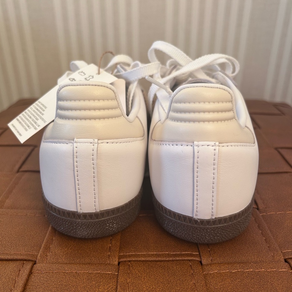 NWT Adidas Samba OG Athletic Sneaker White/Sand Strata / Off White Women’s Sz 8 - Picture 6 of 14